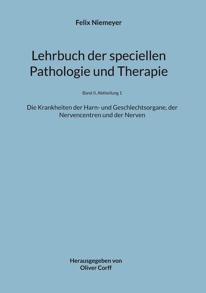 Produktbild: Lehrbuch der speciellen Pathologie und Therapie