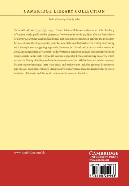 Produktbild: A General History of the Science and Practice of Music - Volume 1