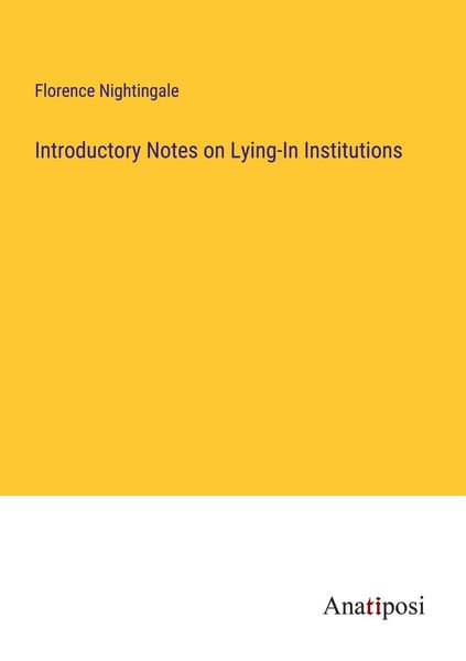 Produktbild: Introductory Notes on Lying-In Institutions