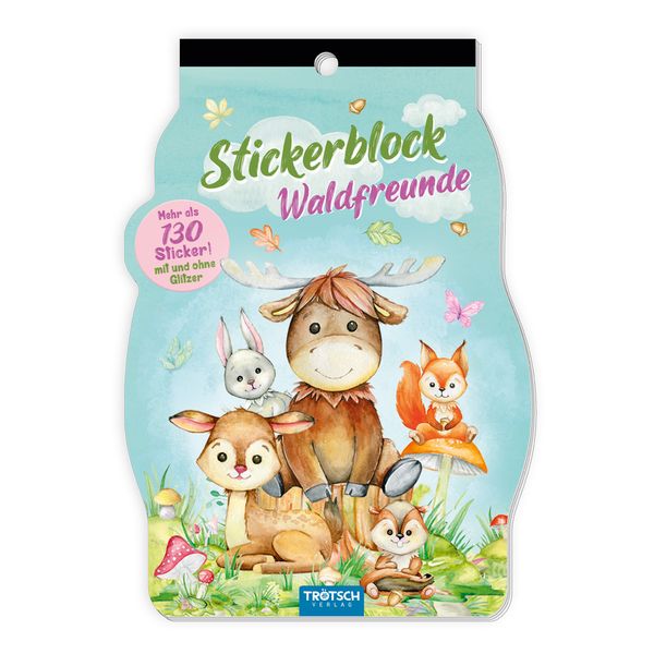 Produktbild: Tr&ouml;tsch Stickerblock Waldfreunde