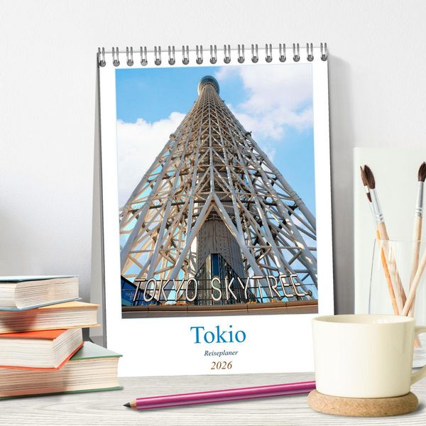 Produktbild: Tokio - Reiseplaner (Tischkalender 2026 DIN A5 hoch), CALVENDO Monatskalender