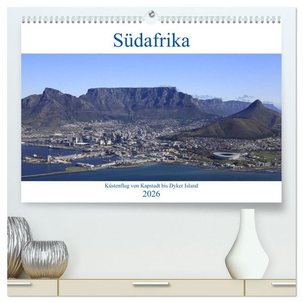 Produktbild: S&uuml;dafrika - K&uuml;stenflug von Kapstadt bis Dyker Island (hochwertiger Premium Wandkalender 2026 DIN A2 quer), Kunstdruck in Hochglanz
