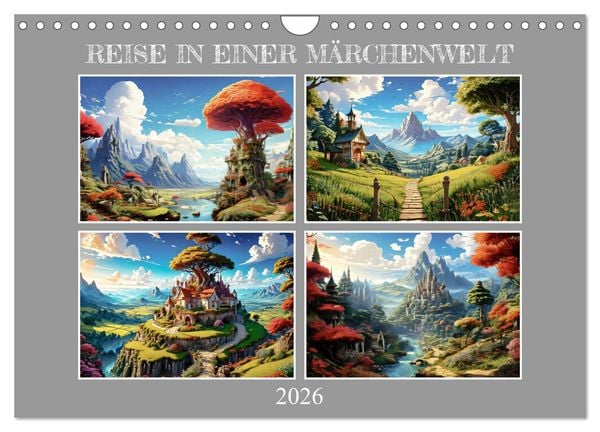 Produktbild: Reise in einer M&auml;rchenwelt (Wandkalender 2026 DIN A4 quer), CALVENDO Monatskalender