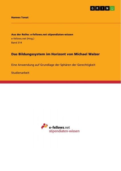 Produktbild: Das Bildungssystem im Horizont von Michael Walzer