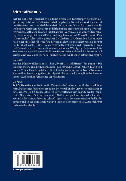 Produktbild: Behavioral Economics