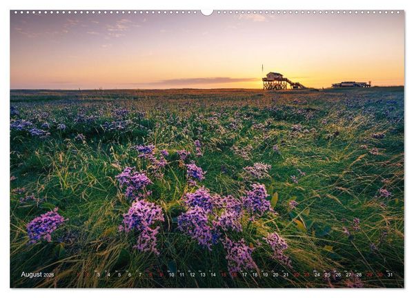 Produktbild: Nordseeurlaub in St. Peter-Ording (Wandkalender 2026 DIN A2 quer), CALVENDO Monatskalender