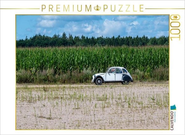 CALVENDO Puzzle Unterwegs am Maisfeld | 1000 Teile Lege-Größe 64 × 48 cm Foto-Puzzle für glückliche Stunden