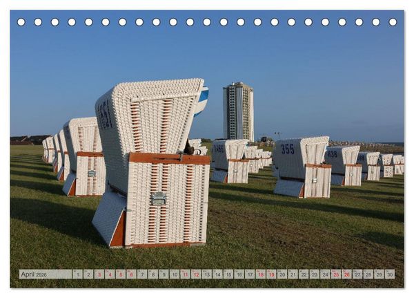 Produktbild: Seebad B&uuml;sum (Tischkalender 2026 DIN A5 quer), CALVENDO Monatskalender