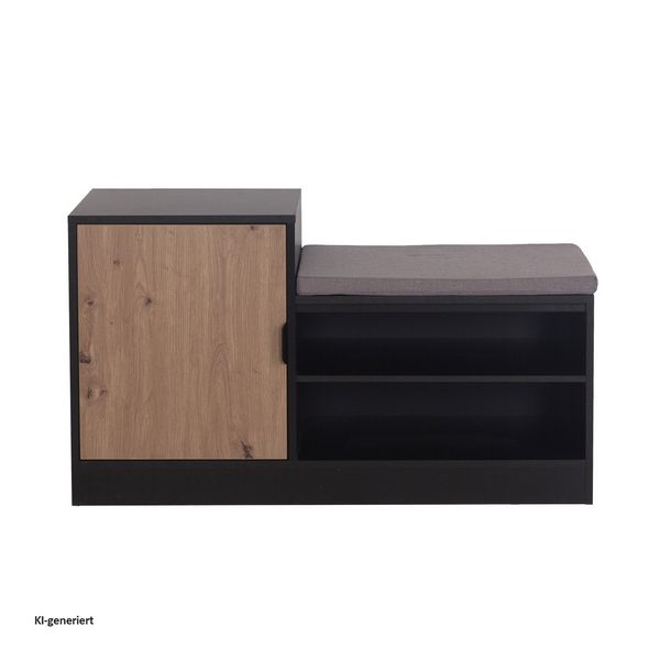 Produktbild: HTI-Living Schuhbank Dana Schwarz Schuhbank Dana Schwarz