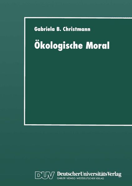 Produktbild: &Ouml;kologische Moral