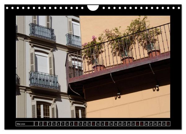Produktbild: M&aacute;laga - 50mm (Wandkalender 2026 DIN A4 quer), CALVENDO Monatskalender