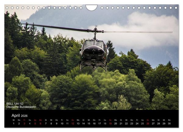 Produktbild: Hubschrauber im Einsatz (Wandkalender 2026 DIN A4 quer), CALVENDO Monatskalender