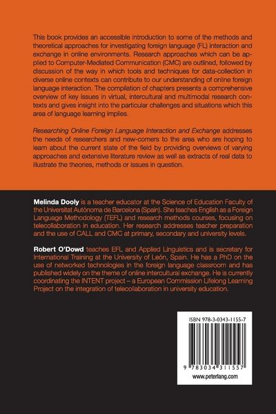Produktbild: Researching Online Foreign Language Interaction and Exchange