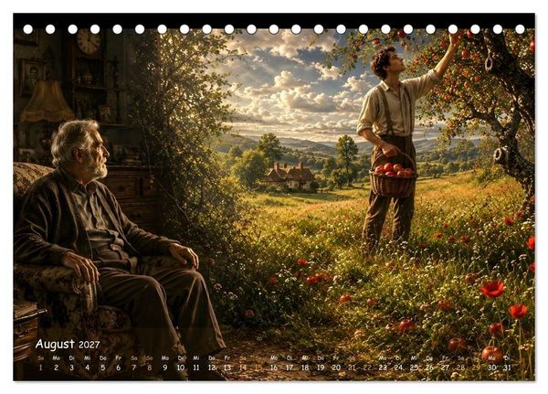 Produktbild: Wenn die Zeit so schnell vergeht,.... dann kommen Erinnerungen und W&uuml;nsche. (Tischkalender 2027 DIN A5 quer), CALVENDO Monatskalender