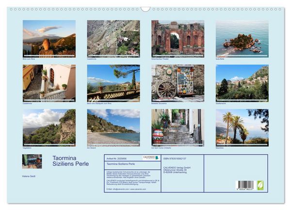 Produktbild: Taormina Siziliens Perle (Wandkalender 2026 DIN A2 quer), CALVENDO Monatskalender