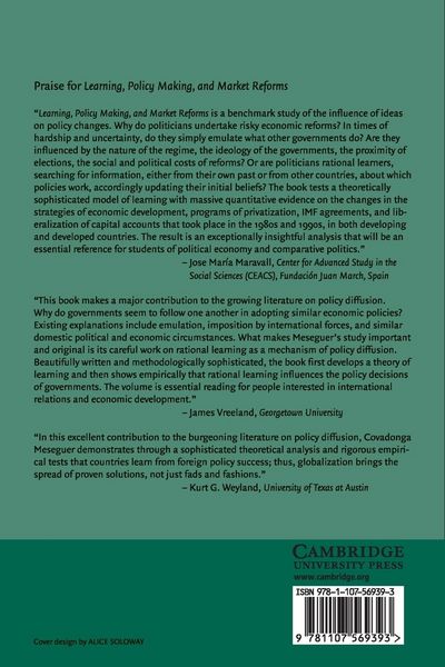 Produktbild: Learning, Policy Making, and Market Reforms