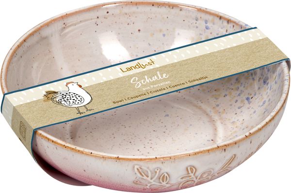 Produktbild: Porzellan-Schale Blume rot - LandLust