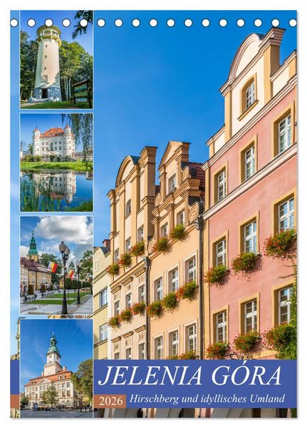 Produktbild: JELENIA G&Oacute;RA Hirschberg und idyllisches Umland (Tischkalender 2026 DIN A5 hoch), CALVENDO Monatskalender