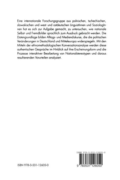 Produktbild: Nationale Selbst- und Fremdbilder im Gespr&auml;ch