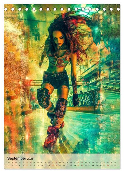 Produktbild: Rollerblades - einfach cool (Tischkalender 2025 DIN A5 hoch), CALVENDO Monatskalender