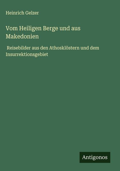 Produktbild: Vom Heiligen Berge und aus Makedonien