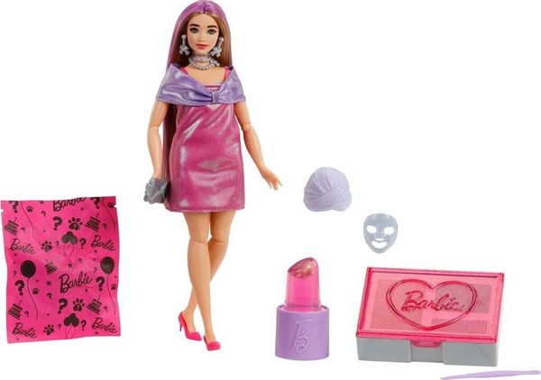 Barbie Party Unboxed Glam Party Serie Pink Curvy Doll
