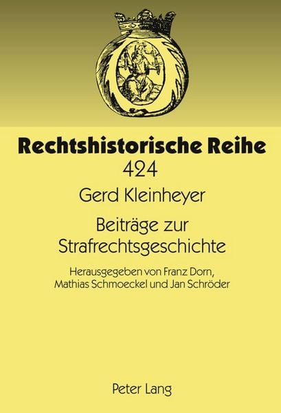 Produktbild: Beitr&auml;ge zur Strafrechtsgeschichte