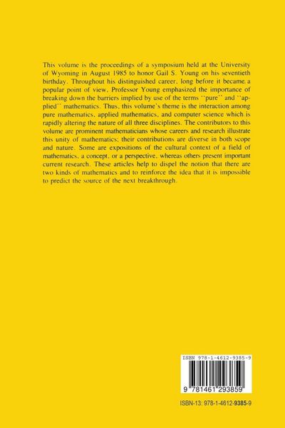 Produktbild: The Merging of Disciplines: New Directions in Pure, Applied, and Computational Mathematics