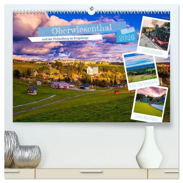 Produktbild: Oberwiesenthal und der Fichtelberg im Erzgebirge (hochwertiger Premium Wandkalender 2026 DIN A2 quer), Kunstdruck in Hochglanz
