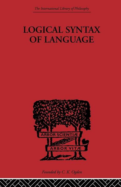Produktbild: Logical Syntax of Language