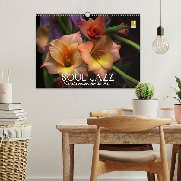 Produktbild: Soul-Jazz - Visuelle Musik der Blumen (Wandkalender 2026 DIN A3 quer), CALVENDO Monatskalender