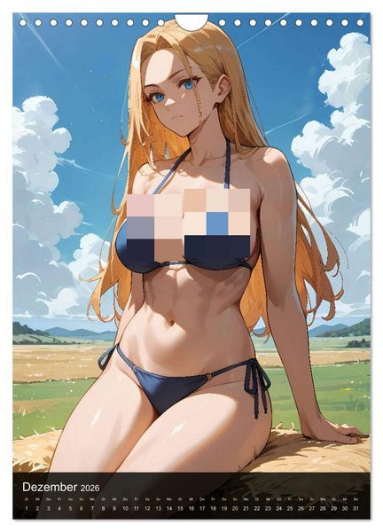 Produktbild: Manga Beauties - 12 Sch&ouml;nheiten im Manga-Stil (Wandkalender 2026 DIN A4 hoch), CALVENDO Monatskalender
