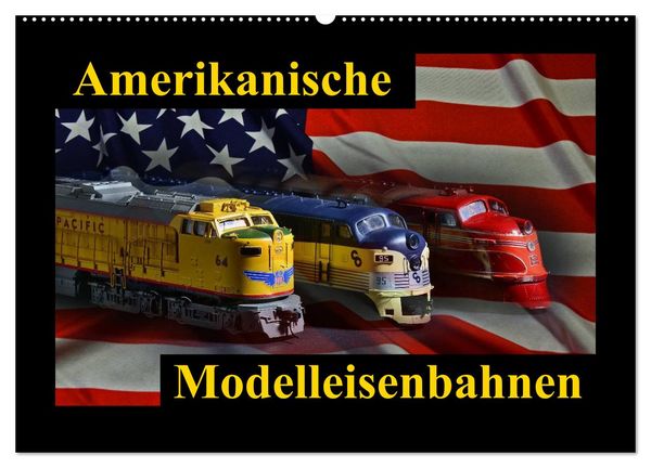 Produktbild: Amerikanische Modelleisenbahnen (Wandkalender 2026 DIN A2 quer), CALVENDO Monatskalender