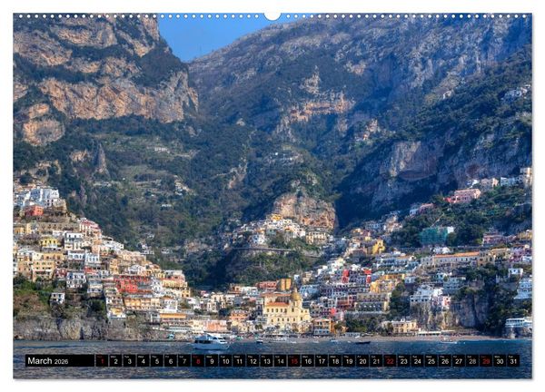 Produktbild: Amalfi Coast and Capri (High Quality Premium Wall Calendar 2026 DIN A2 landscape),CALVENDO 12 Month Wall Calendar