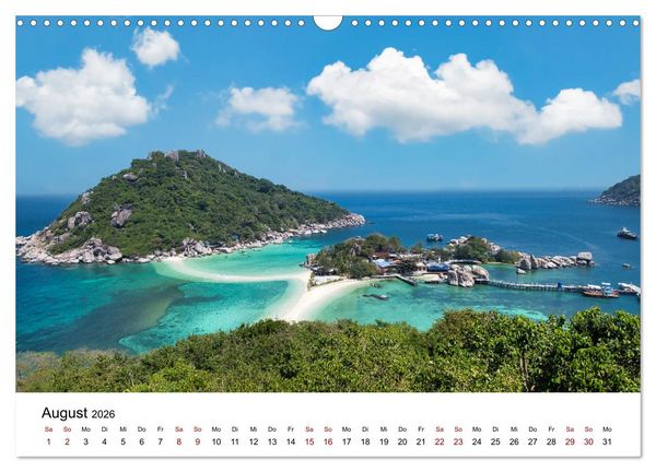 Produktbild: Die sch&ouml;nsten Inseln Thailands (Wandkalender 2026 DIN A3 quer), CALVENDO Monatskalender