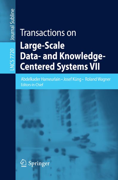 Produktbild: Transactions on Large-Scale Data- and Knowledge-Centered Systems VII