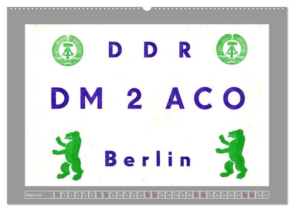 Produktbild: Amateurfunk in Ost-Berlin (Wandkalender 2026 DIN A2 quer), CALVENDO Monatskalender
