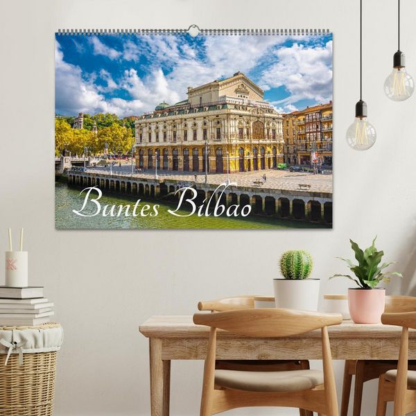 Produktbild: Buntes Bilbao (Wandkalender 2027 DIN A2 quer), CALVENDO Monatskalender