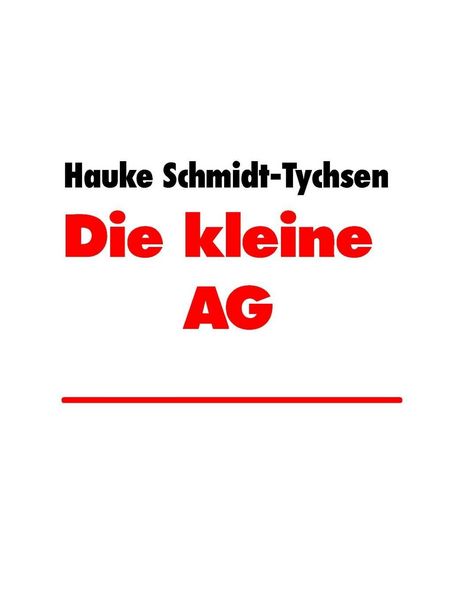 Produktbild: Die kleine AG