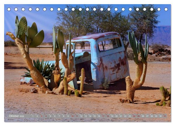 Produktbild: Namibia - Von Nord nach S&uuml;d (Tischkalender 2026 DIN A5 quer), CALVENDO Monatskalender