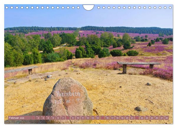 Produktbild: L&uuml;neburger Heide - Wanderung rund um Wilsede und Totengrund (Wandkalender 2026 DIN A4 quer), CALVENDO Monatskalender
