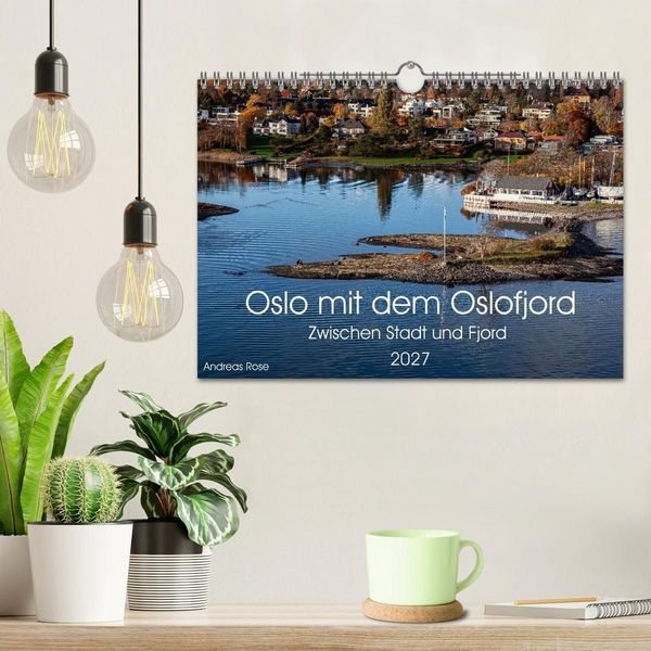 Produktbild: Oslo mit dem Oslofjord (Wandkalender 2027 DIN A4 quer), CALVENDO Monatskalender