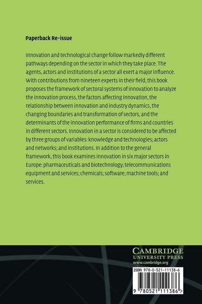 Produktbild: Sectoral Systems of Innovation