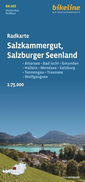Produktbild: Radkarte Salzkammergut - Salzburger Seenland (RK-A05)