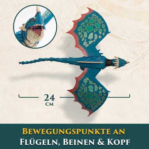 Produktbild: Drachenz&auml;hmen leicht gemacht - Wikinger & Drachen Actionfiguren-Set, Sturmpfeil & Astrid&nbsp;