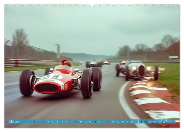 Produktbild: Formel 1 in den sechziger Jahren (hochwertiger Premium Wandkalender 2026 DIN A2 quer), Kunstdruck in Hochglanz