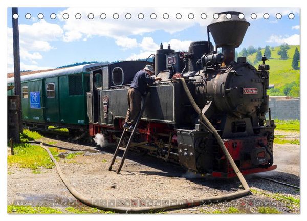 Produktbild: Waldbahnen in Rum&auml;nien - Die letzten Mocanitas (Tischkalender 2026 DIN A5 quer), CALVENDO Monatskalender