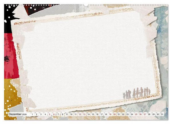 Produktbild: Buntes Papier Design (hochwertiger Premium Wandkalender 2026 DIN A2 quer), Kunstdruck in Hochglanz