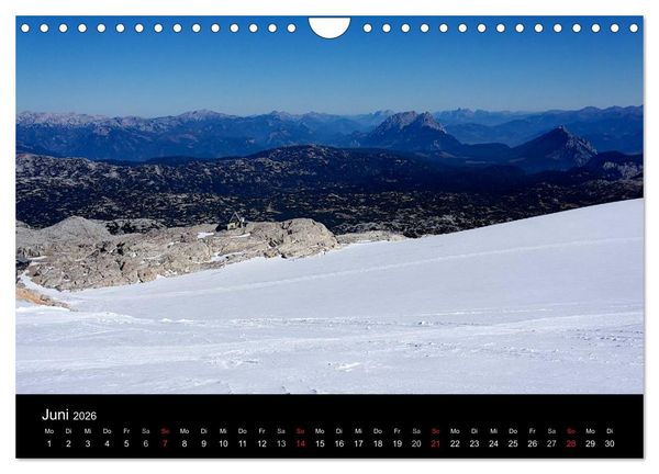 Produktbild: Der Dachstein - Massiv in den Alpen (Wandkalender 2026 DIN A4 quer), CALVENDO Monatskalender