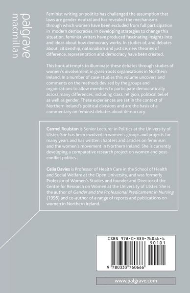 Produktbild: Gender, Democracy and Inclusion in Northern Ireland